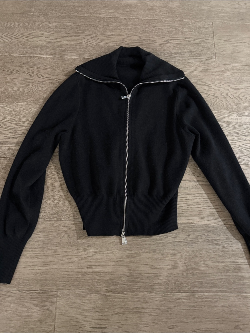 Black Zip-Front Women's Jacket